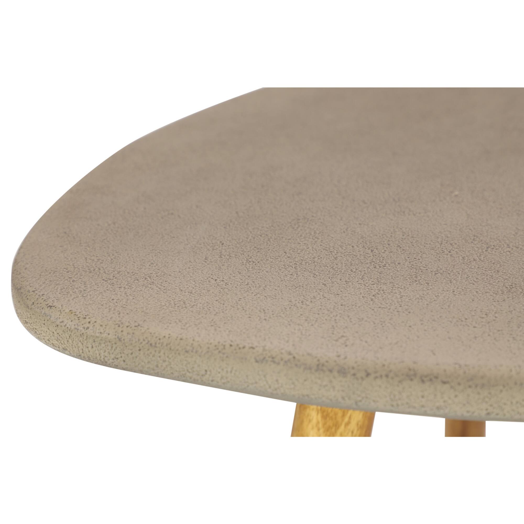24" Gray Modern Outdoor Accent Table